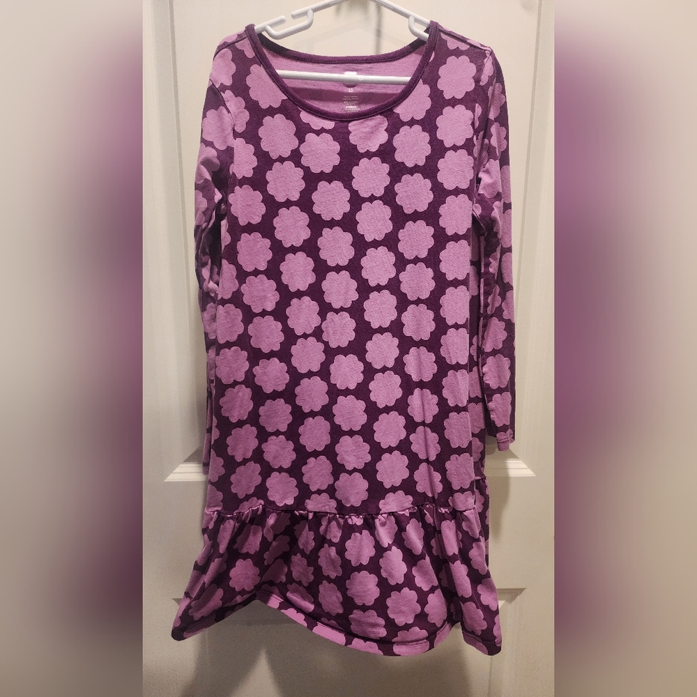 Purple floral TEA Size 10 dress